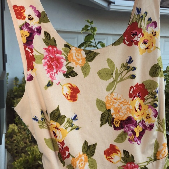 FLORAL MINI DRESS BARBIECORE BARBIE COTTON SUNDRESS SASH TIE “HAVE” Size… - Picture 4 of 16